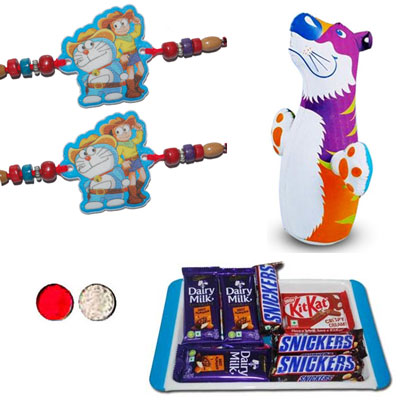 "KIDS RAKHI - KID-7540 A-CODE 036 (2 Rakhis) - Click here to View more details about this Product